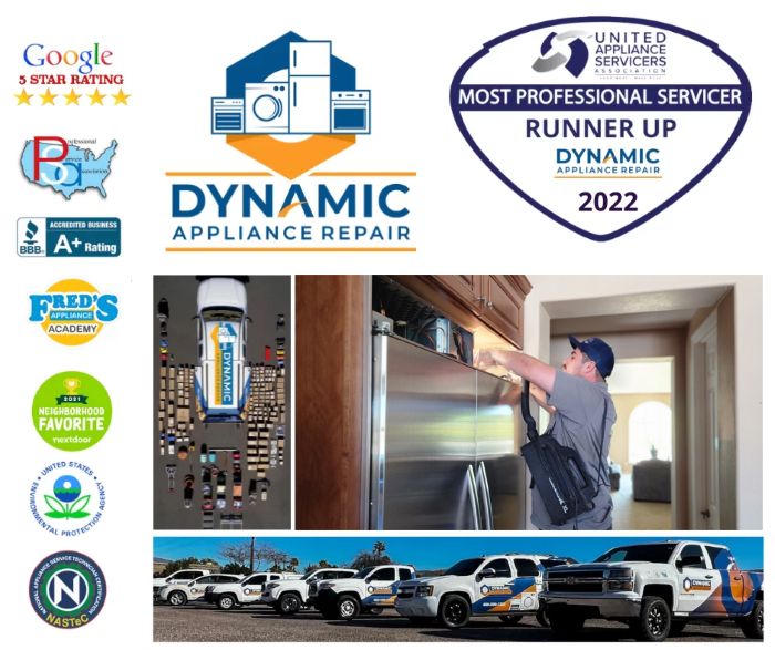 Marketing Materials and Certifications for Dynamic Appliance Repair