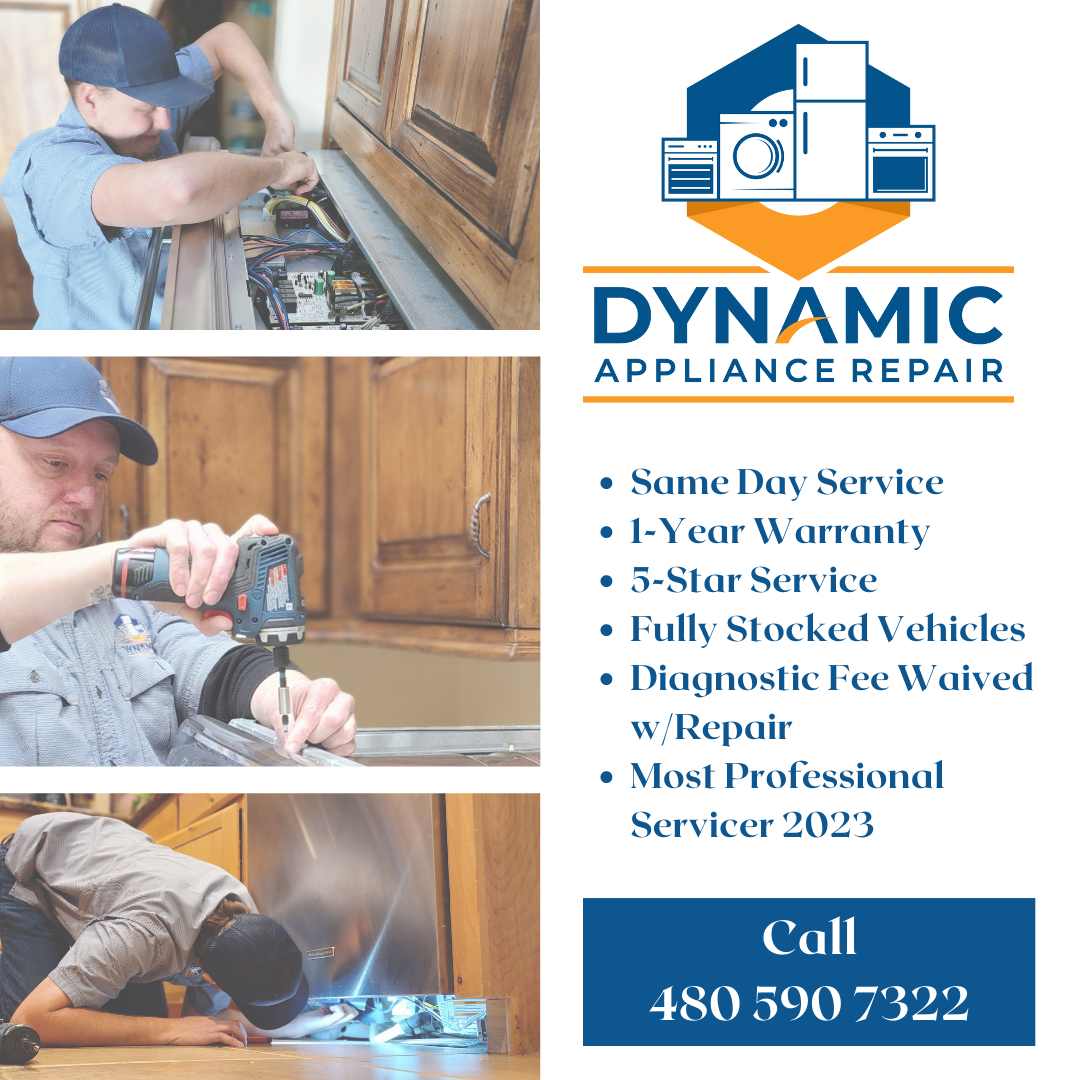 Dynamic Appliance Repair technician servicing kitchen appliances in Anthem and Carefree, AZ